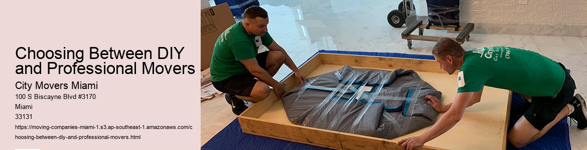 Choosing Between DIY and Professional Movers